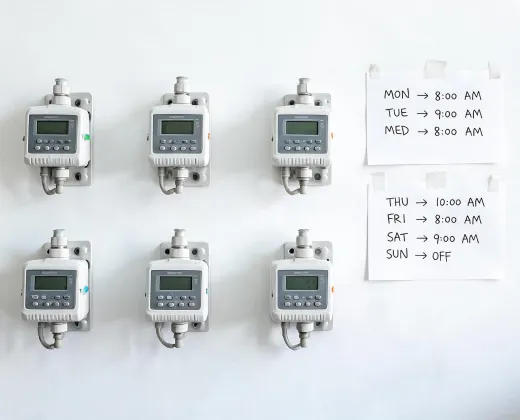 Indoor irrigation timer